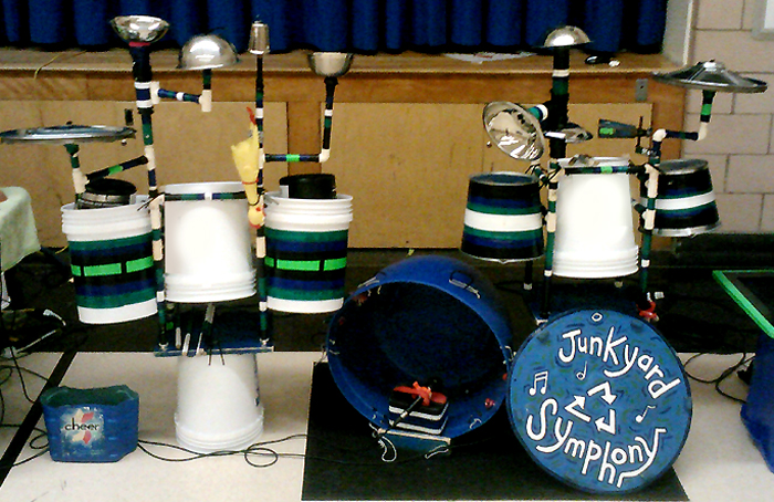 Junkyard Symphony present set up 