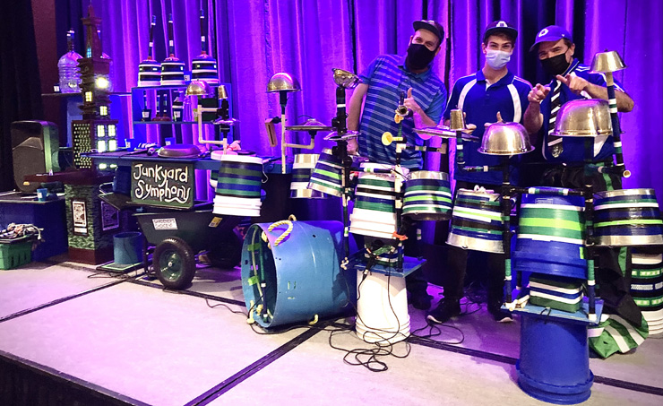 Junkyard Symphony's Recycled Circus at the Chateau Montebello.