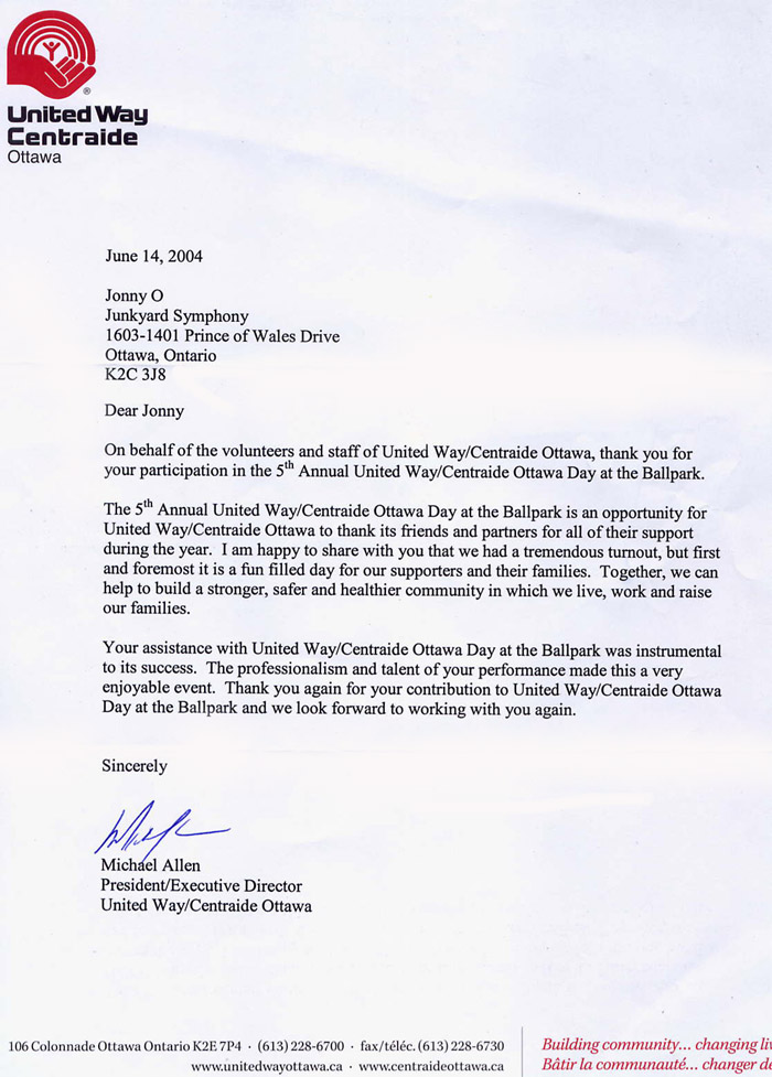 United Way Recommndation!